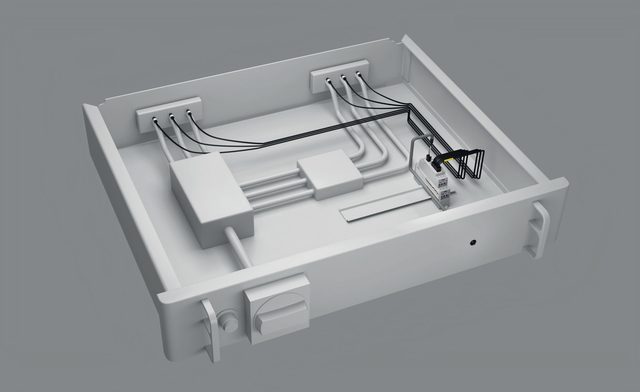 Render de gaveta extraível de unidade funcional do NoTTabile Arc Pro